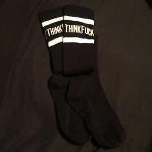 Killstar F*** what they think thigh high socks